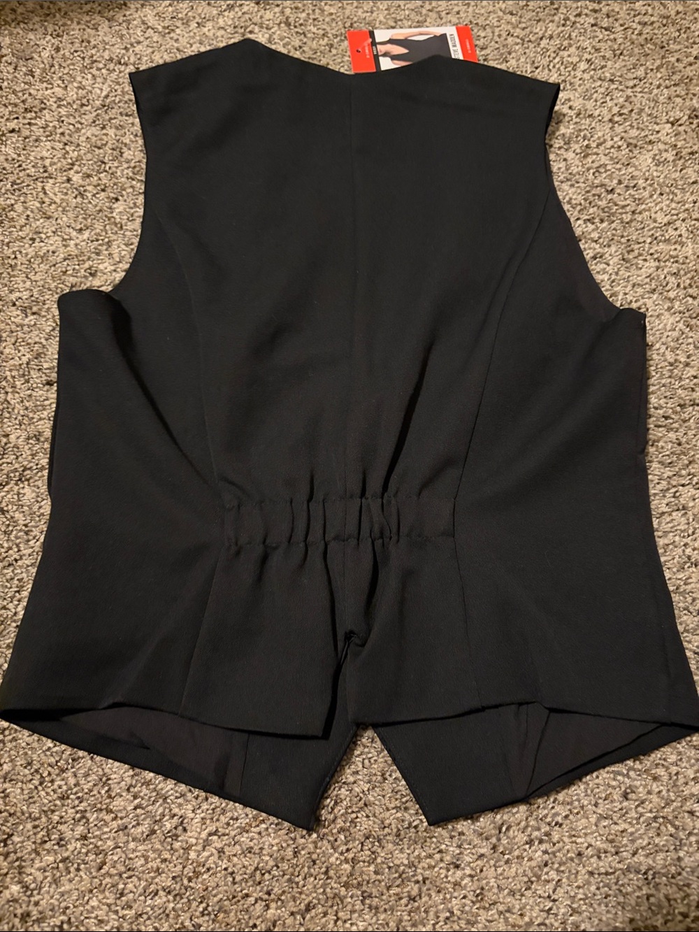 Steve Madden Black Tailored Button Vest - Picture 4 of 4